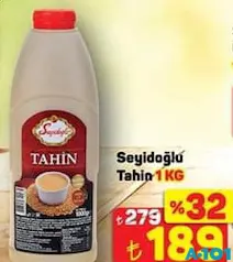 SEYİDOĞLU TAHİN 1 KG fiyat ve kampanya bilgisi
